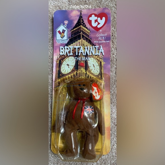 Vintage NEW Ty Beanie Babies Collector’s 1997 Britannia the Bear with errors! - Picture 4 of 4